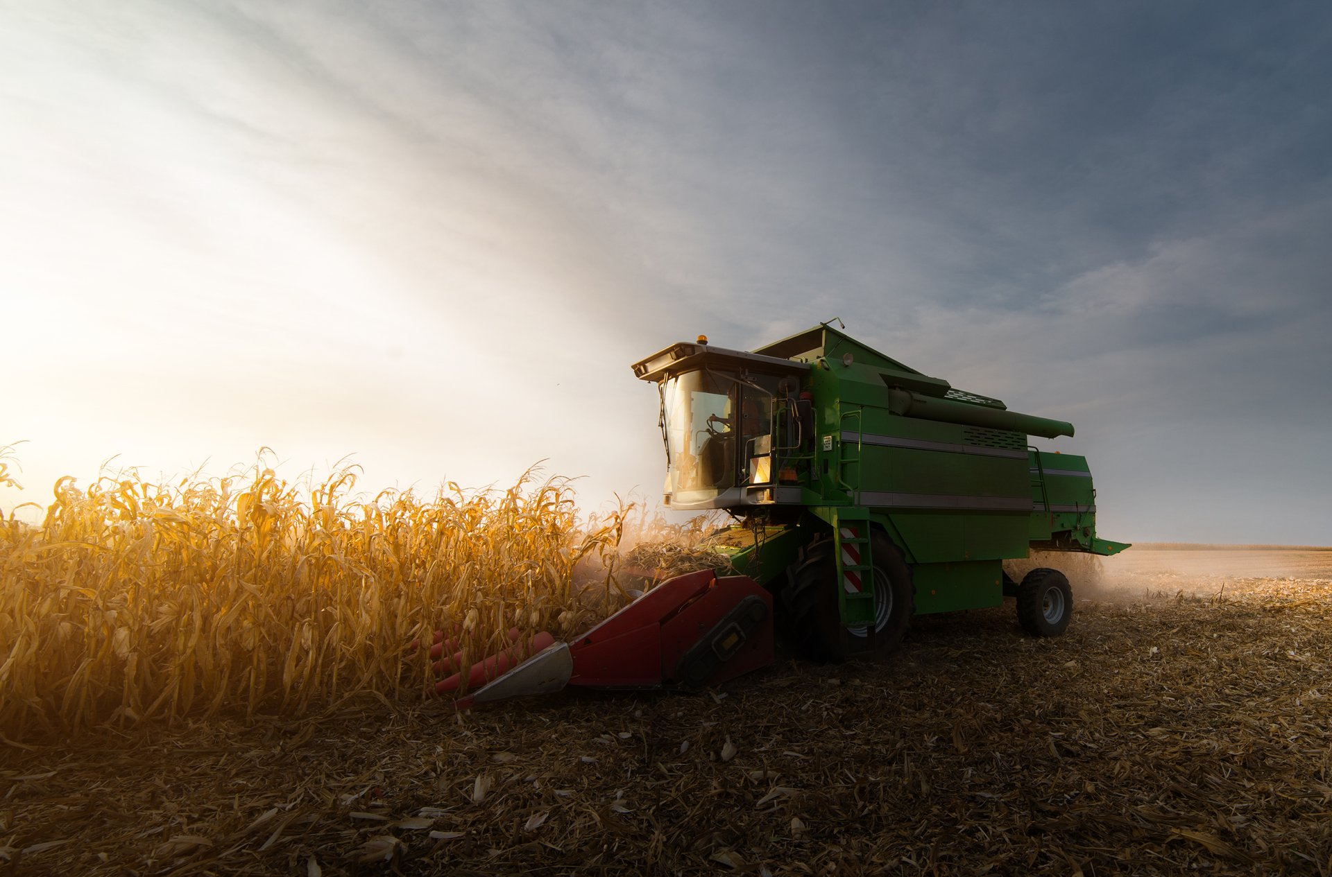 Grain fields in Nebraska